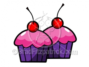 Cherry cupcake
