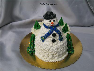 Snowman Cake 1