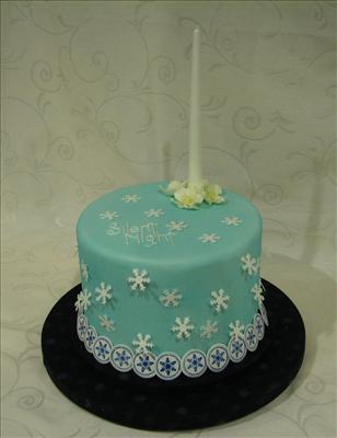Blue Xmas Cake 2