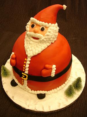 Santa Cake 1