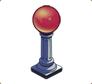 Red gazing ball