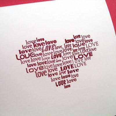 worded heart