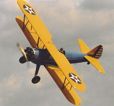 Boeing stearman biplane