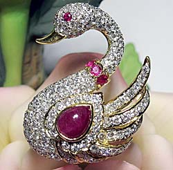 Ruby Swan ring