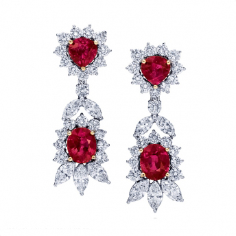 Harry Wintson Ruby Earings