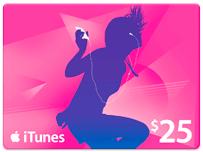 $25 itunes gift card