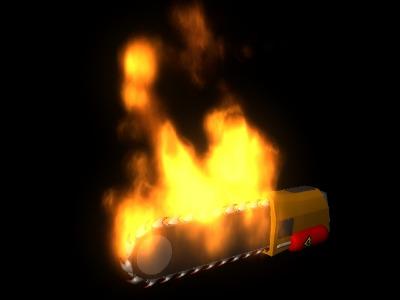 Chainsaw of fire covered in the souls of your fallen ancestors