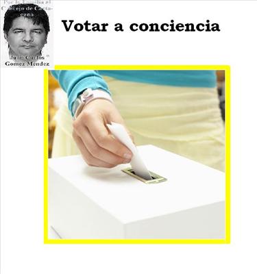 Deseo de que  VOTEZ a Conciencia