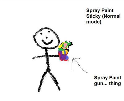 Spray Paint Sticky (V2)