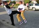 a groin kick