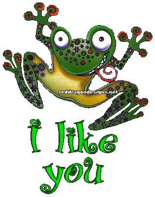 i like you frog
