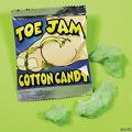 Toe jam cotton candy