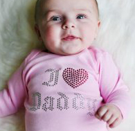 Glamajama \"I Love Daddy\" baby tee