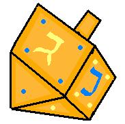 3-D Gold Dreidel