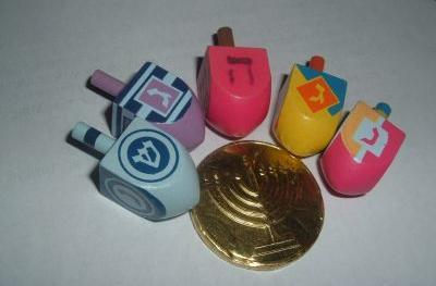 Dreidels & Gelt