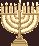 Gold Menorah