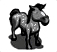 Grey Dappled Horse