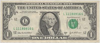 1 dollar