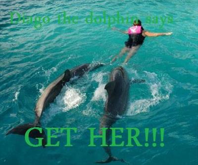Diago the dolphin hunting