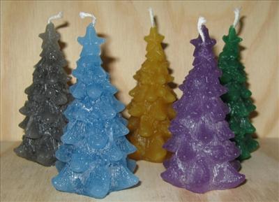Set di candeline a forma di abete