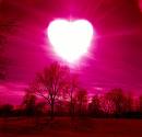 A heart on the sky