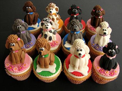 poodle cupcakes