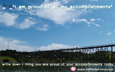 I am proud of all my accomplishments.