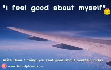 I feel good about myself