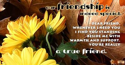 Our Friendship Is Indeed Special