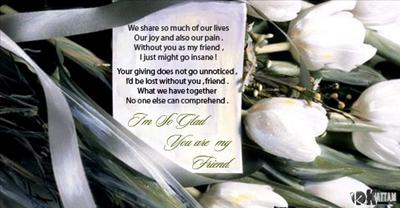 I am So Glad You Are My Friend