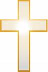 GOLD OUTLINE CROSS