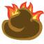 flaming turd