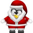 penguin santa
