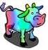 rainbow cow