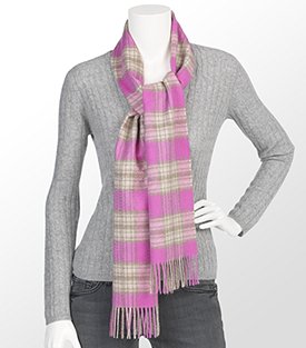 Splurgee Cashmere Tartan Scarf