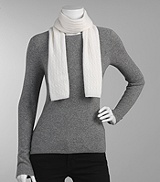 Splurgee Cable Knit Silk Scarf