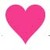 coeur rose