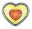 coeur jaune