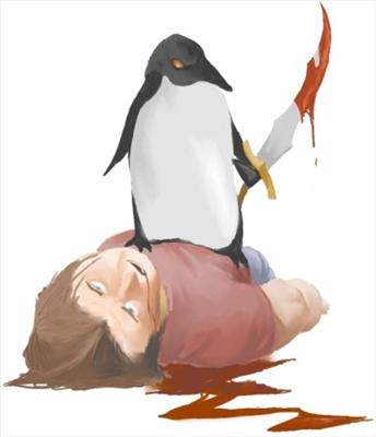 evil penguin