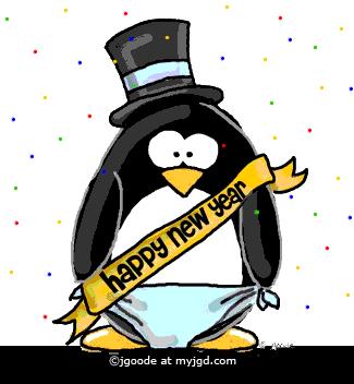 new year penguin