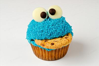 Cookie Monster Cupcake