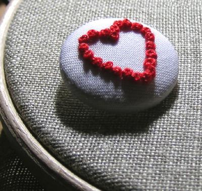 Hand Embroidered Brooch from Incy Wincy Stitches