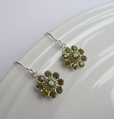Swarovski crystal charm earrings from Kitty Ballistic