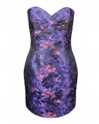 Floral Sheen Dress www.garderobche.com