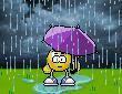 Rainy day smiley