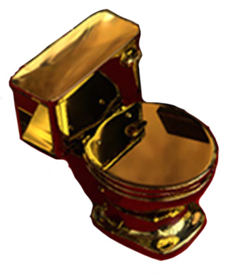 Gawld toilet