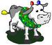 Christmas cow 