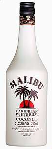 bottle of malibu