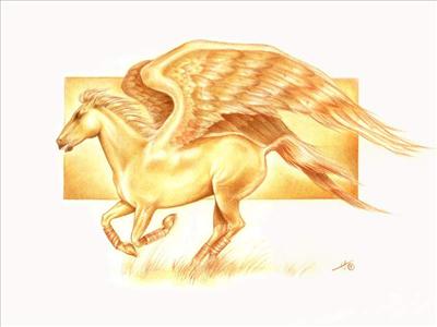 Angelic Flying Horse