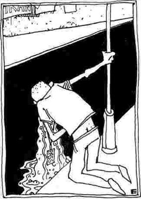 Vomir sur un mur